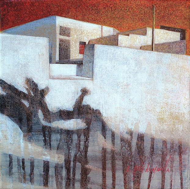 Mirador, acrylic on canvas, 30×30 cm