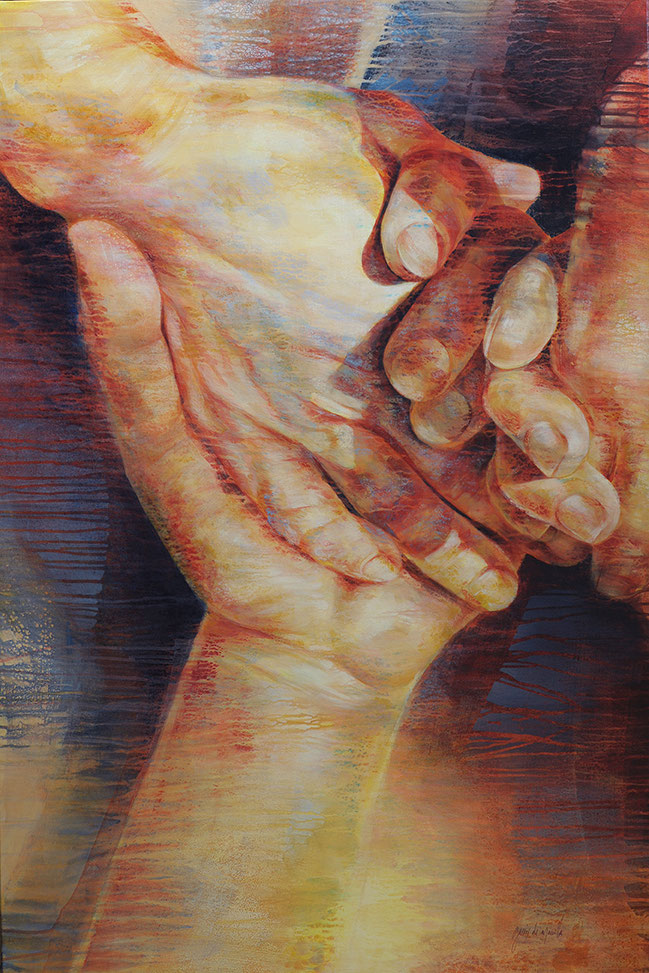 Solidarité, acrylic on canvas, 145×97 cm