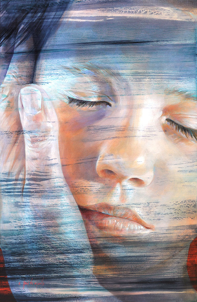 Songe, acrylic on canvas, 100×65 cm