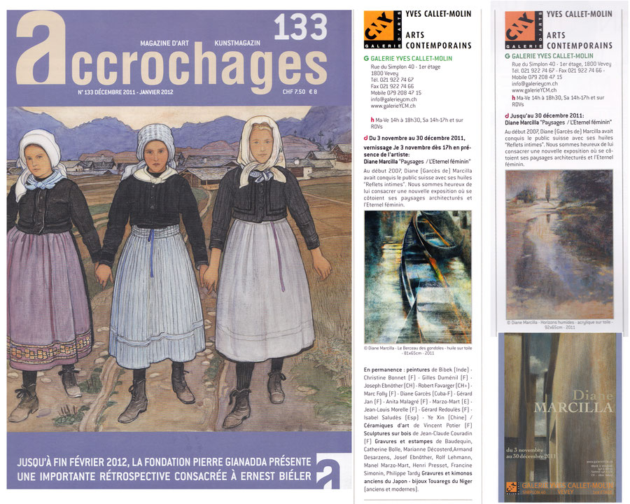 Magazine d'art accrochages