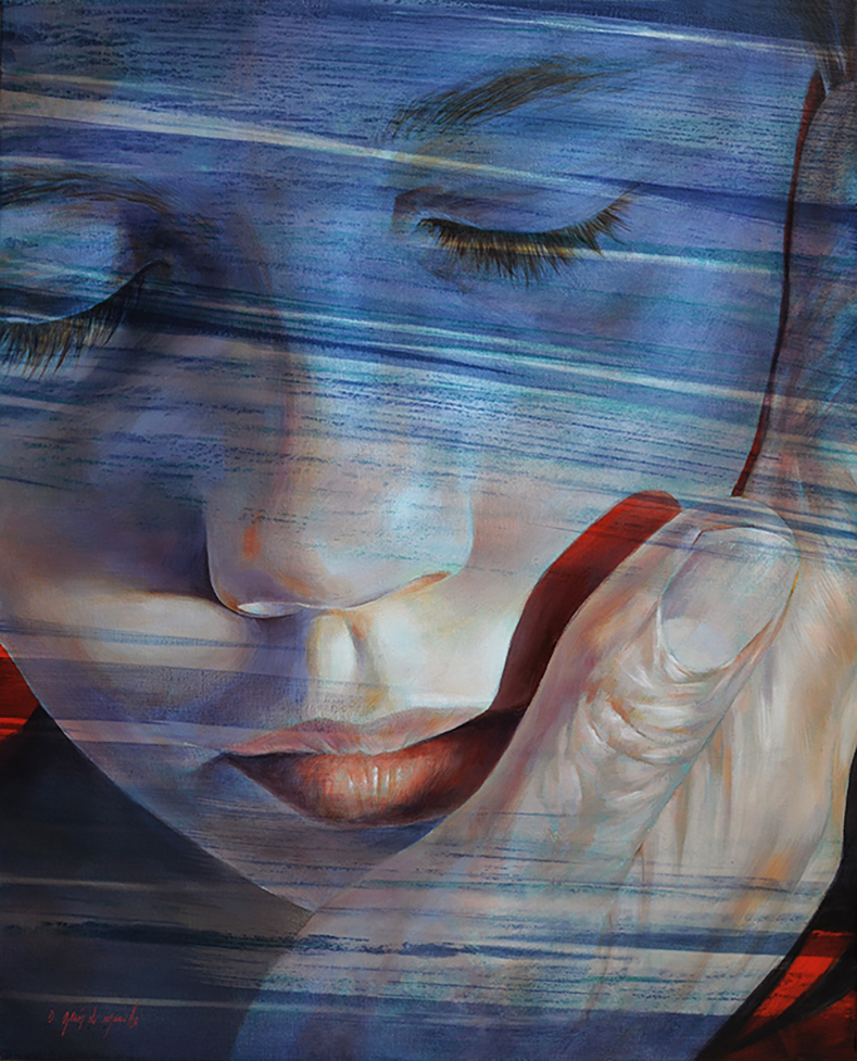 Apaisement, acrylic on canvas, 100×81 cm