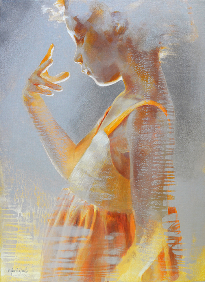 Jeu de lumière, acrylic on canvas, 80×59 cm