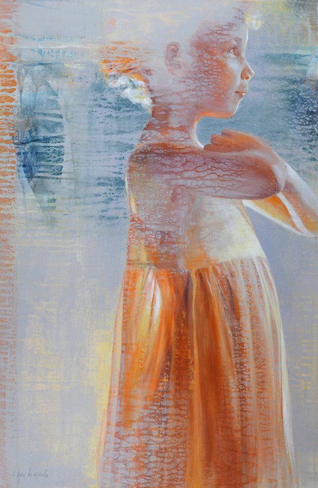 Souhait, acrylic on canvas, 92×60 cm
