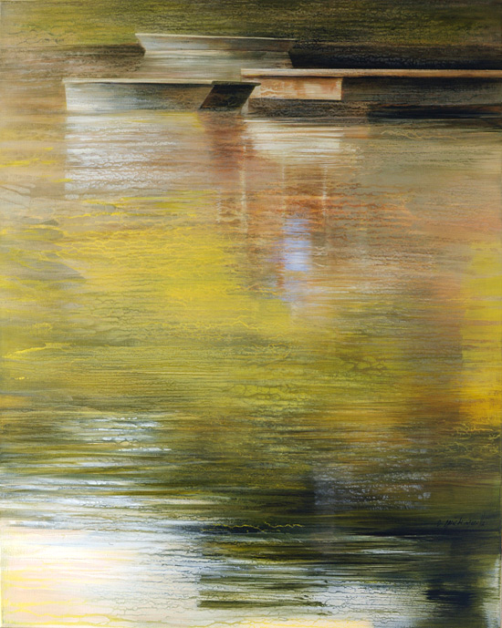 Paisible, acrylic on canvas, 92×73 cm