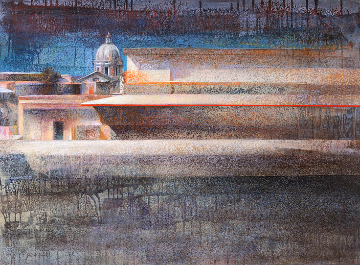 Rome, acrylic on canvas, 73×100 cm